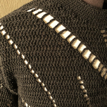 Diagonal Mesh T-Shirt
