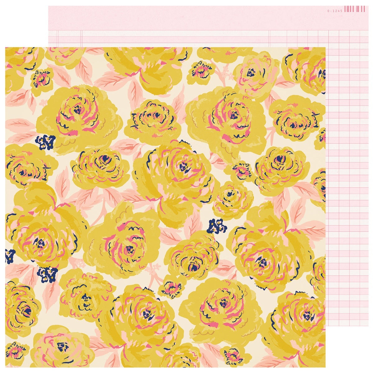 American Crafts Maggie Holmes Sweet Story Double-Sided Cardstock 12"X12" 25/Pkg - Buttercup