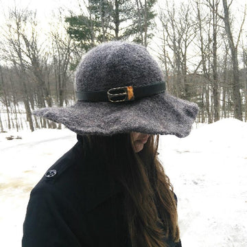 Felted Snow Hat