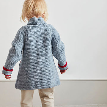 Aimee Jacket - Jacket and Coat Knitting Pattern For Girls in MillaMia Naturally Soft Aran by MillaMia
