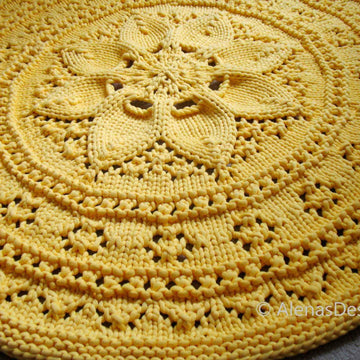 Floral Lace Rug