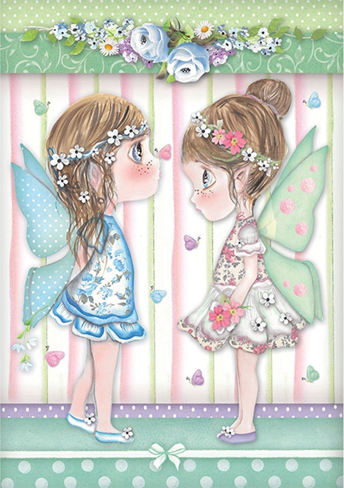 Stamperia Intl Stamperia Rice Paper Sheet A4 - Fairies W/Butterflies