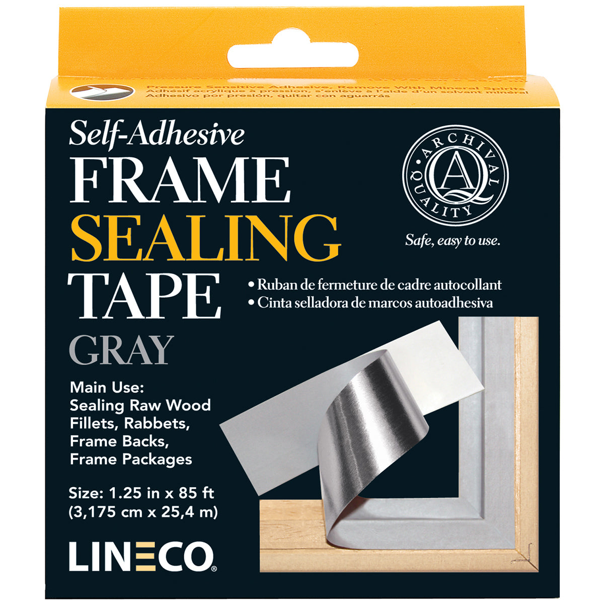 Lineco Self-Adhesive Frame Sealing Tape - Blue/Gray 1.25"X85'