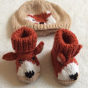 Fox Cub Hat & Booties
