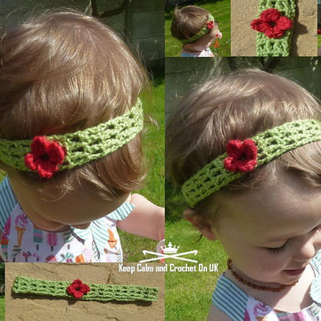 Trellis Flower Headband