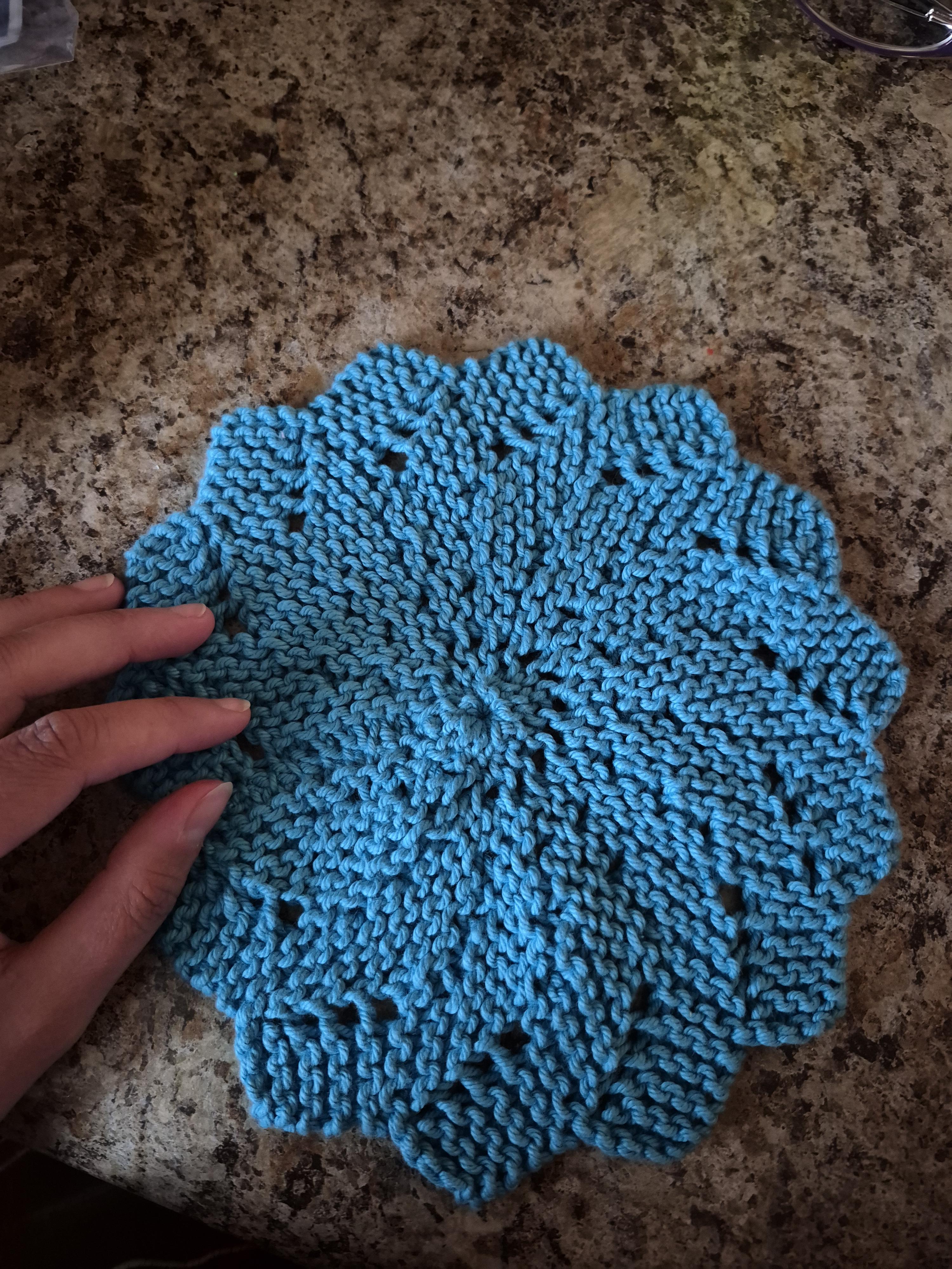 Petal Dishcloth and Coaster