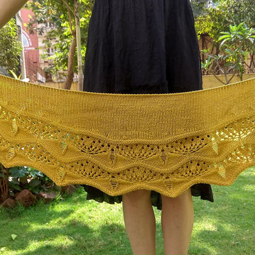 Honey and Lavender Shawl (DK weight)