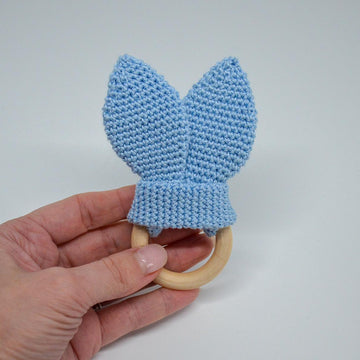 Baby teether with bunny ears