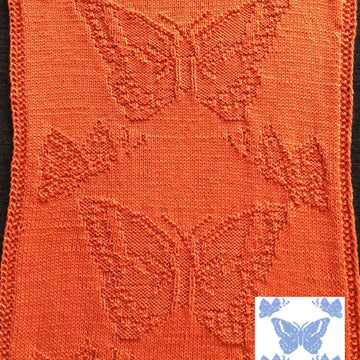 Nr. 59 Butterfly guest towel