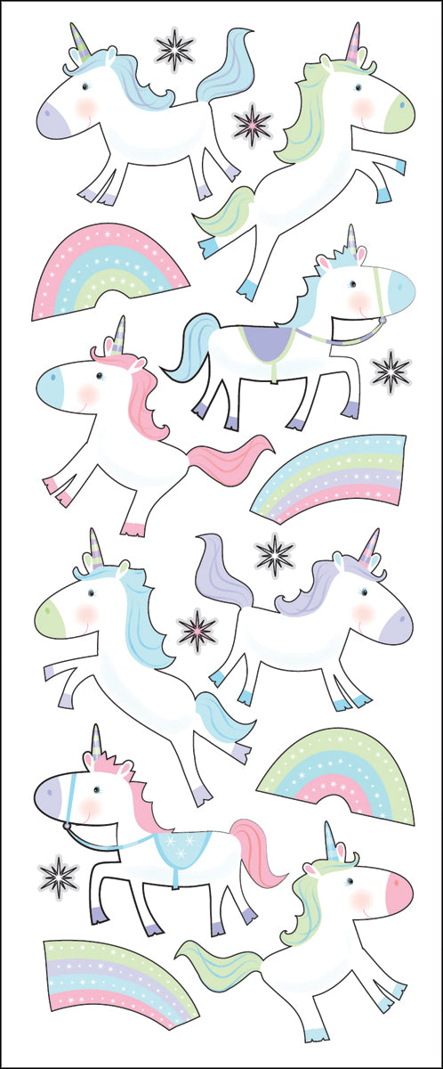 Sticko Dimensional Stickers - Unicorns