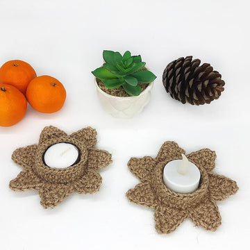 Jute tealight holder