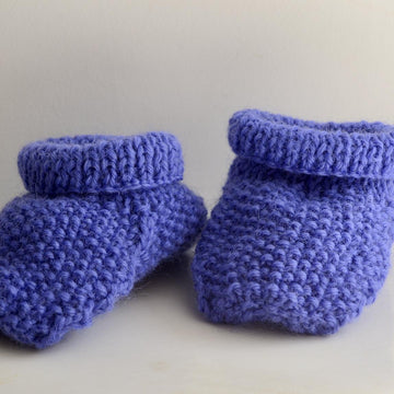 Moss Stitch Baby Boots