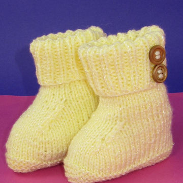 Easy Baby 2 Button Booties