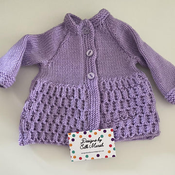 Wivanee Matinee Jacket Baby Knitting Pattern Newborn-12 months approx