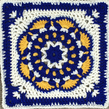 Daisy Girl Afghan Square