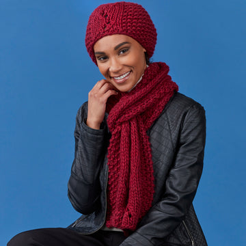 Dawson Hat & Scarf - Knitting Pattern for Women in Tahki Yarns Highland Roving by Tahki Yarns