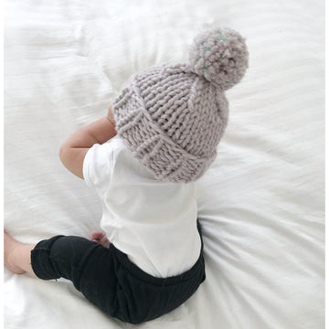 Tinsel Pompom Beanie