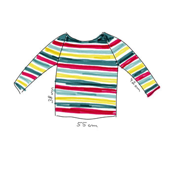 Top Down Sweater Rainbow