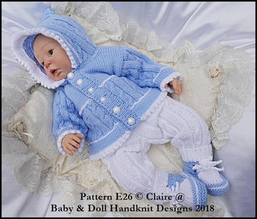 Picot Edged Hoody Set