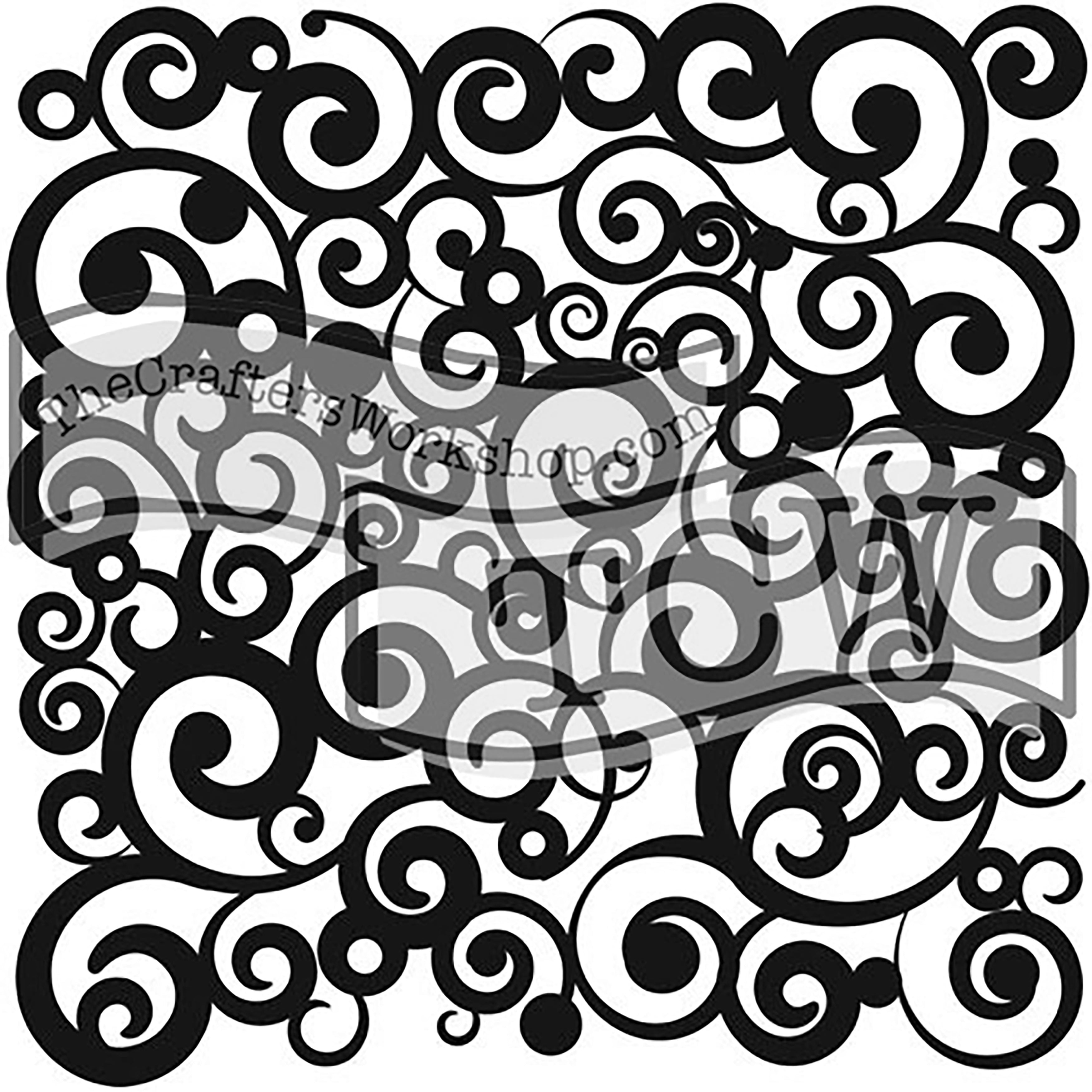 The Crafter's Workshop Crafter's Workshop Template 6"X6" - Cosmic Swirl