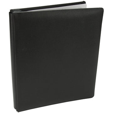 Pioneer Family Treasures Fabric Post Bound Album 8.5"X11" - Black