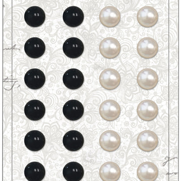 American Crafts Tuxedos & Tiaras Enamel Dots 56/Pkg - 622351
