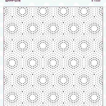 Creative Expressions PinPoint Embossing Folder 5.75"x7.5" - Radiant Rings