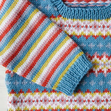 Fairground Fairisle - Layette Knitting Pattern For Toddlers in Debbie Bliss Baby Cashmerino by Debbie Bliss
