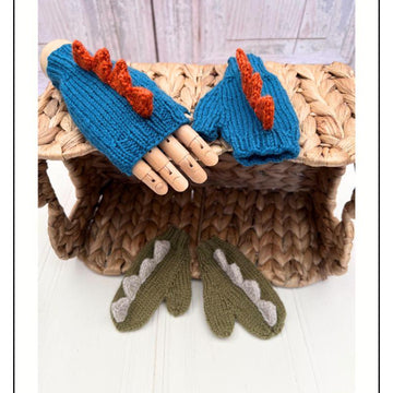 Dinosaur Hat and Mittens Set