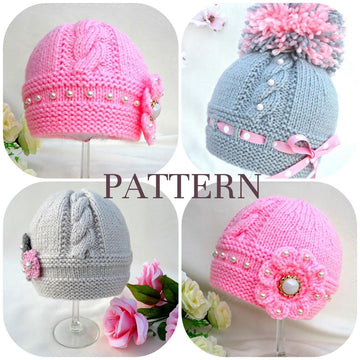 Knitting PATTERN Baby Hat Newborn Hat