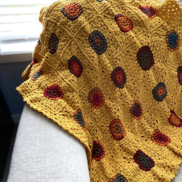 Sunburst Garden Modern Granny Throw