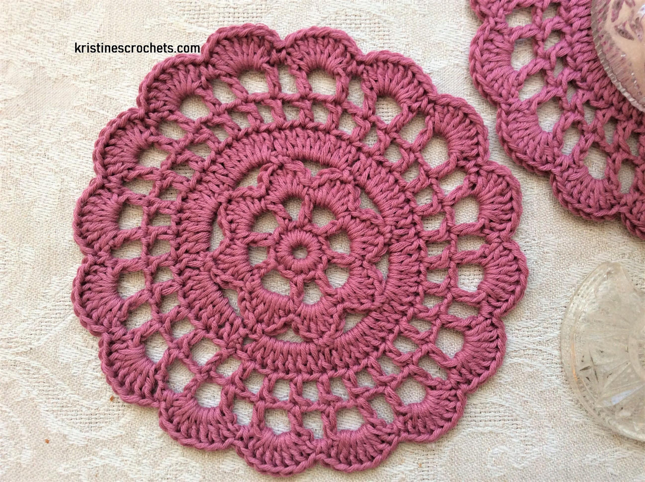Floral Rose Coaster