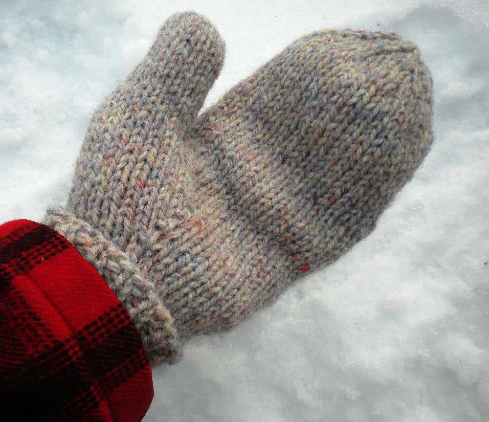 Fried Chicken Mittens worked Two at a Time