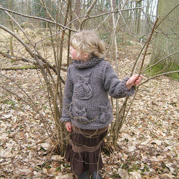 Child/Adult Brown Owl Sweater