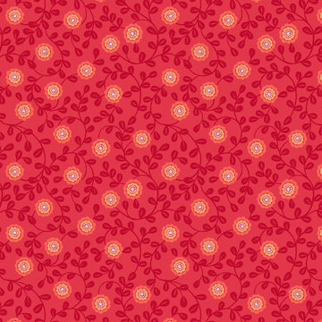 Lewis & Irene Little Matryoshka - Floral on red