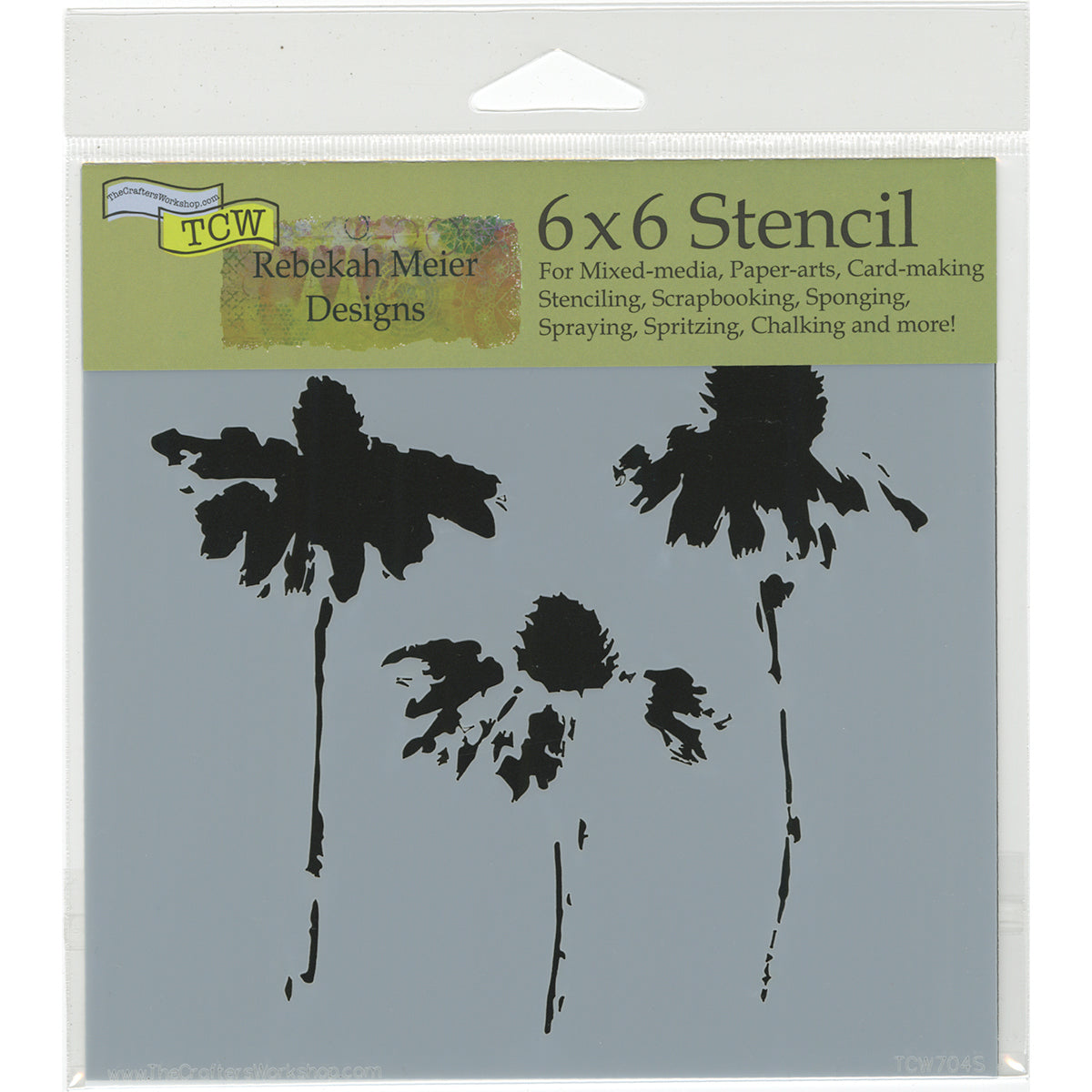The Crafter's Workshop Crafter's Workshop Template 6"X6" - Cone Flowers