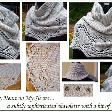 Wearin' My Heart on My Sleeve shawlette