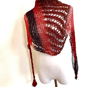 Vermillion shawl