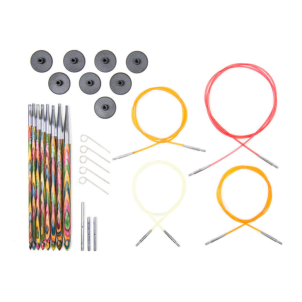 KnitPro Symfonie Afghan/Tunisian Interchangeable Crochet Hook (Set of 8)