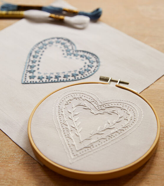 DMC Mindful Making: The Heart's Ease Embroidery Duo Kit