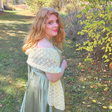 Shell Stitch Wedding Shawl