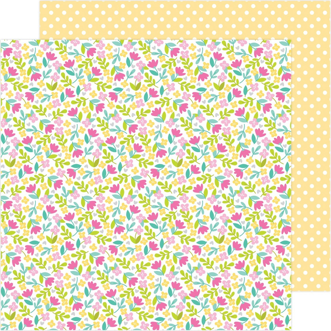 Doodlebug Love Notes Double-Sided Cardstock 12"X12" 25/Pkg - Love You Bunches