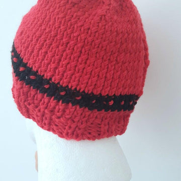 Flat knit basic beanie