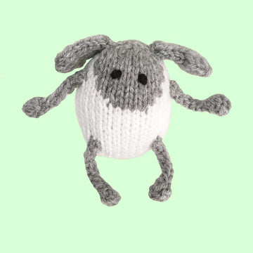 Easter egg shaped wreath with sheep