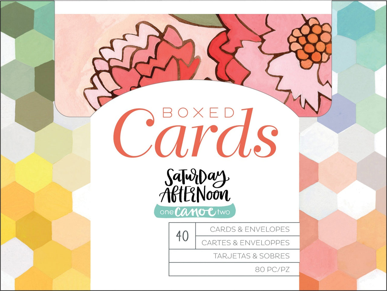 American Crafts One Canoe Two A2 Cards W/Envelopes (4.375"X5.75") 40/Box - Saturday Afternoon