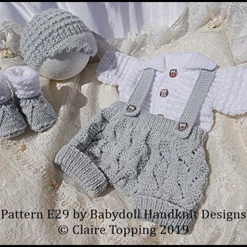 Traditional Shorts & Shirt Set 16-22” dolls/newborn/0-3m baby