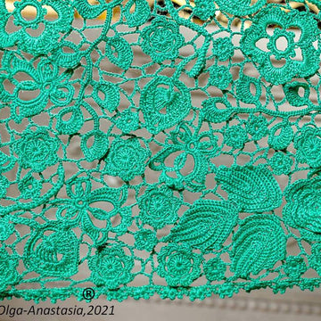 Lace cardigan emerald