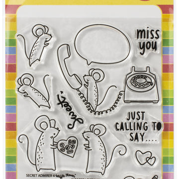 Waffle Flower Crafts Clear Stamps 4"X6" - Secret Admirer