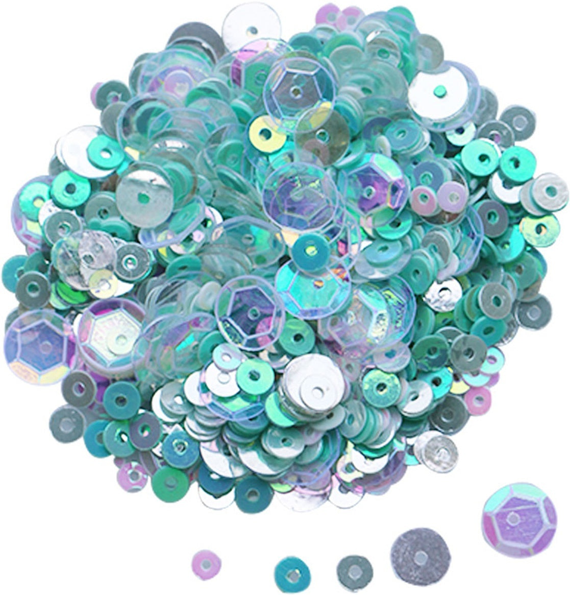 Dress My Crafts Sequins 25gms - Play With Green