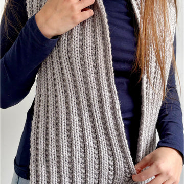 'Beaded Rib’ Scarf